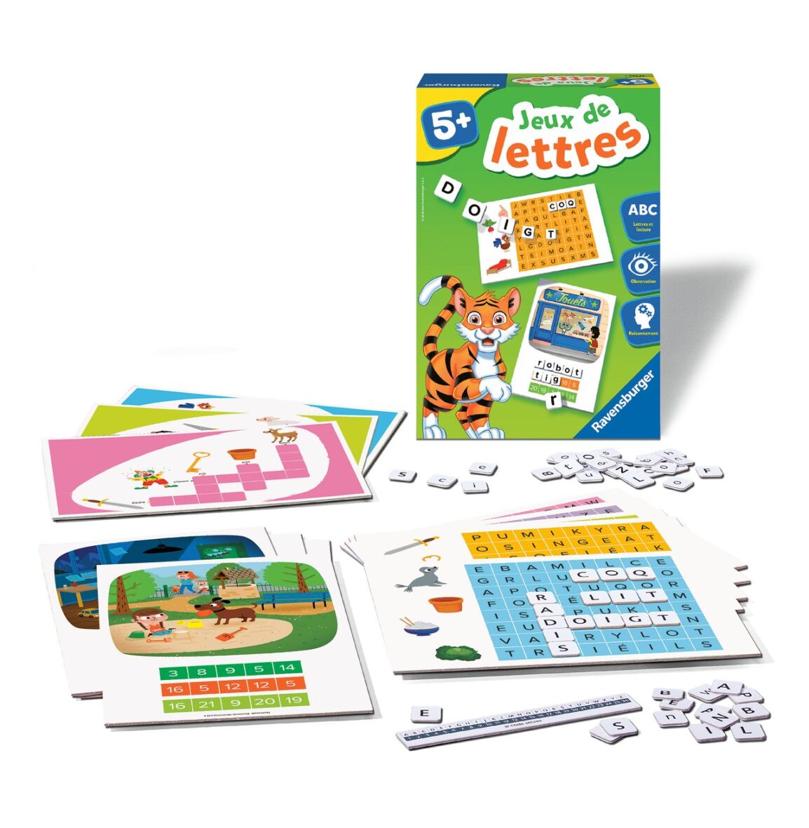 Jeu éducatif de lettres et mots croisés pour enfants